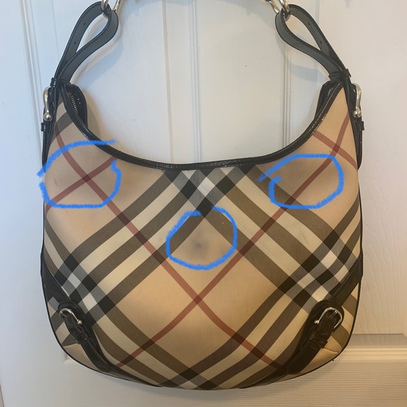 BURBERRY supernova check big hobo bag with dust cover - Picture 12 of 15
